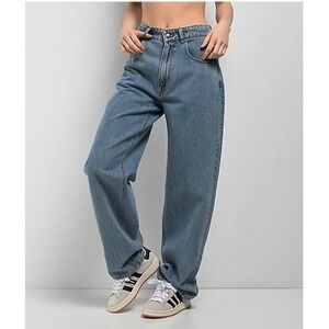 Empyre Baggy Loose-Fit Jeans Women's Blue Denim Straight Leg Skater Retro Y2K 10